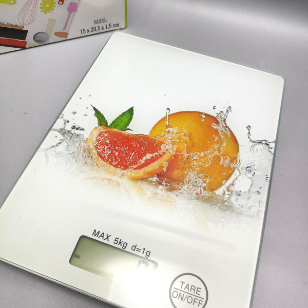 Электронные кухонные весы Digital Kitchen Scale, 15.00х20.00 см, до 5 кг., Грейпфрут